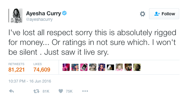 ayesha curry nba is rigged